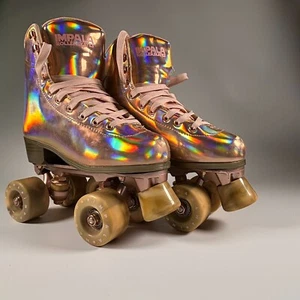 Impala Holographic Sidewalk Roller Skates – Women’s US 5 / EU 36 – Rose Gold - Picture 1 of 20