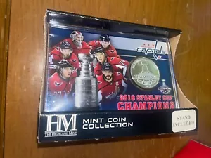 Washington Capitals 2018 Stanley Cup Champions Medallianwith Stand Highland Mint - Picture 1 of 12