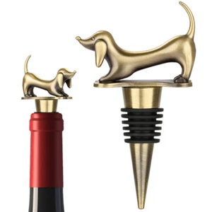 Schöner Dackel Form Metall Flaschenverschluss für Wein Champagner Bar Zubehör - Bild 1 von 16