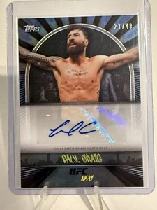 Paul Craig Auto 2024 Topps UFC NYC /49 Parallel Autograph Signature - Picture 1 of 2