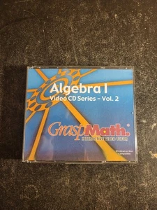 GraspMath 2003 Algebra 1 Video CD Series Vol.3 Rare Win/Mac Interactive Tutor - Afbeelding 1 van 4