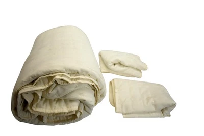 Juego de edredón WDCOZY King 104x90 con 2 almohadillas ropa de cama acolchada 20x36 blanco roto Foto 1 de 4