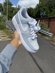 Nike Air Force 1 ‘07 LV8 ‘Patent Wolf Grey’ - UK 8 - Brand New ✅ - Picture 1 of 5