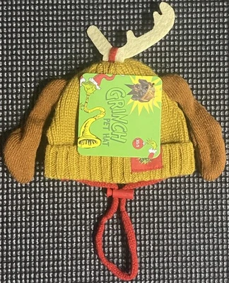 El Grinch MAX Perro Gato Mascota Tejido Sombrero Cuerno Gorro Navidad Xx/s Foto 1 de 2