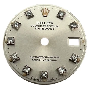 Genuine Rolex Oyster Datejust 26mm Factory Diamond Dial Silver & Gold 6917 - Picture 1 of 4