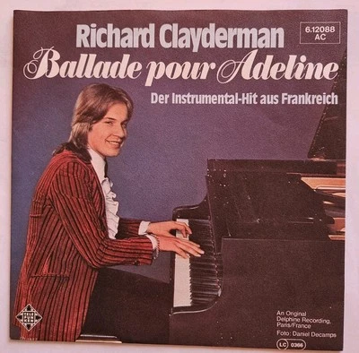 Richard Clayderman - Ballade Pour Adeline - Vinyl-Single  - 1977 - Telefunken - Bild 1 von 4