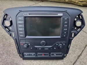 Ford Mondeo Mk4 CD Radio Satellite Navigation Control Climate Control Unit 10-14 - Picture 1 of 6