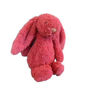 Jellycat Bashful Bunny Cerise Pink No Tag Retired 12” - Picture 1 of 11