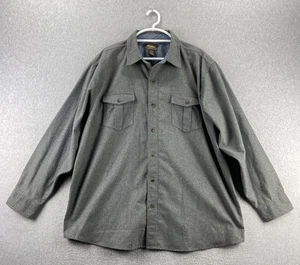 C.E. Camisa Schmidt 2X Gris Mezcla Lana Chaqueta Botón Delantero Ropa de Trabajo Manga Larga - Imagen 1 de 8