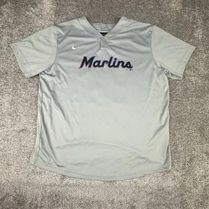 Maglie Nike Miami Marlins Kyle Keller ragazzi giovani XL grigio regolare #12 baseball - Foto 1 di 6