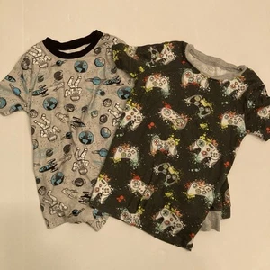 Member’s Mark boys 4-piece pajamas Size 7/8 Gamer & space Gray - Picture 1 of 9