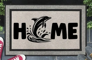 Dolphin Doormat - Dolphin Welcome Mat - All Weather - 18"x30" - Picture 1 of 2