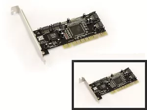 Controller Card PCI SATA 4 Ports Raid 0, 1,0+1 - High+Low Profile - Picture 1 of 1