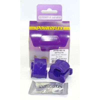 Boccole antirollio anteriori Powerflex - 18 mm per Vw Polo Mk3 (6N) (1995>02) - Immagine 1 di 4