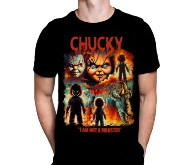 WILD STAR HEARTS Chucky I Am Not A Monster - T-Shirt - Sizes S - 5XL - Slasher / 80's Horror /