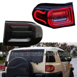 Dynamic Smoked LED Tail Light Rear Brake Lamp For Toyota FJ Cruiser 2007 08-2020 - Foto 1 di 9