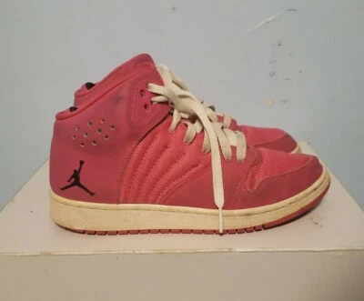 Nike Air Jordan 1 Flight 4 Basketball Shoes Pink 820183 609 Size 5.5Y - Image 1 of 2