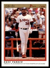 1991 O-Pee-Chee Premier Dave Parker California Angels #94
