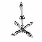 Amarine Made Folding Grapnel Anchor Stainless 3.3lbs 1.5kg for Boat Marine Yacht