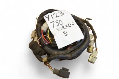 1981 81 Yamaha Virago XV750 750 полный жгут проводов Y123 *AH10 - Изображение 1 из 4