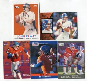 John Elway 5 Football Card Lot HOF DENVER BRONCOS STANFORD (LOT 21) - Picture 1 of 1