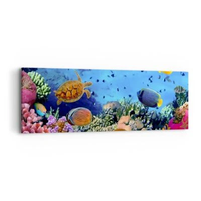 Wandbilder 90x30cm Leinwandbild Korallenriff Klein Bilder Art Wanddeko - Bild 1 von 4