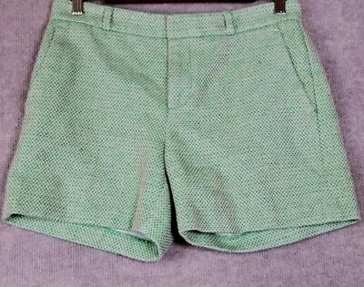 Pantalones Cortos Banana Republic Para Mujer 0 Chino Verde Beige Tejido Cesta Cuadros 30×4 Foto 1 de 4