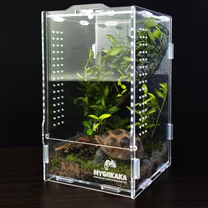 Reptile Terrarium Aquarium Breeding Tank Acrylic Tarantula Enclosure Feeding Box - Picture 1 of 8