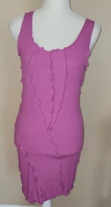 Forever 21 Women's Purple Ribbed Mini Tank Dress Side Cut Outs M New - Picture 1 of 2