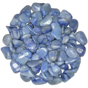 Piedras caídas de cuarzo azul de 3 libras - grado 1 - XSmall - 0,5"" a 1"" Avg. - Imagen 1 de 3