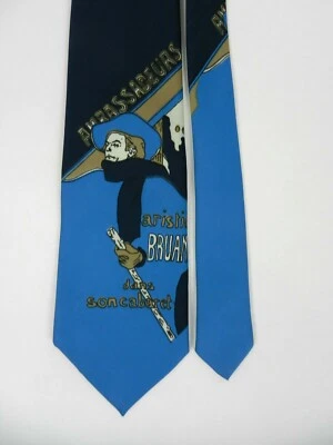 Corbata Fox Hill Para Hombres Azul Tostado Novedad Aristide Bruant Dans Son Cabaret   Foto 1 de 4