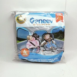 Parasol Coche para Ventana Lateral y Trasera (Paquete de 4) - Protector Parasol Coche Bebé - Imagen 1 de 4