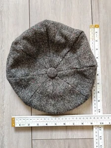 Olney Men's Tweed Wool Newsboy Cap Size M Made in England Vintage Classic CF - Picture 1 of 6