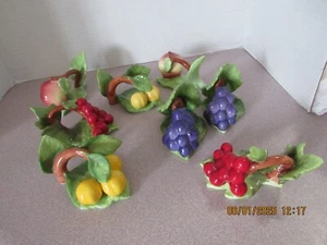 8 Fine Bone China Obst Serviettenringe - Bild 1 von 8