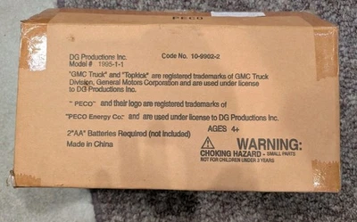 DG PRODUCTIONS PECO ENERGY GMC TOPKICK КОВШОВЫЙ ГРУЗОВИК 1/25 новый в коробке - Изображение 1 из 2