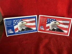 2003 U S Mint Uncirculated Coin Set D & P - 20 coin set w/ COA - Picture 1 of 19