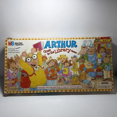 Arthur Goes to the Library Board Game (Milton Bradley, 1996) PBS 100% COMPLETE! - Image 1 of 4