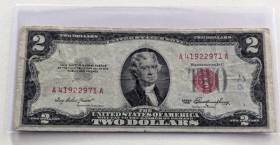 US Two Dollars, 1953, $2 Red Seal - Image 1 of 2