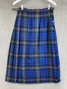 VINTAGE BROOKS BROTHERS CLASSIC TARTAN PLAID WOOL KILT Size 16 POG - Picture 1 of 8