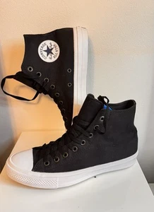 Converse Chuck Taylor All Star TWO II Black Women's Size 10, Men's Size 8 RARE - Picture 1 of 11