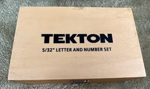 Tekton 36 Piece Number & Letter Stamp Punch Set 5/32” - Picture 1 of 6