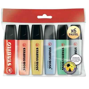 STABILO Surligneur assortis Pastel Boss original x6, école, bureau..., P5 - Imagen 1 de 3