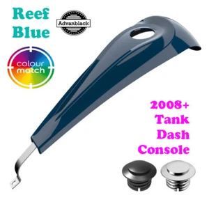 Reef Blue Tank Dash Console fit Harley 2008+ Street Electra Touring - Picture 1 of 9