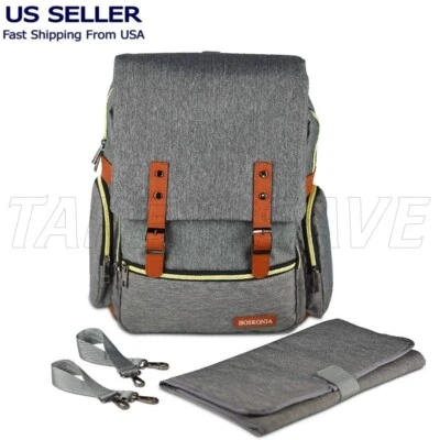 Baby Diaper Bag Backpack Travel Mom Mummy Maternity Changing Pad Waterproof NEW - Image 1 of 4