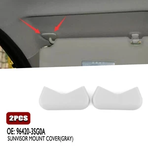 Gray Sunvisor Mount Bracket Cover For Nissan SENTRA /JUKE Base Model 2014-16 ch - Picture 1 of 13