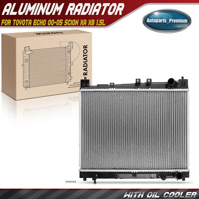 Radiador sin enfriador de aceite para Toyota Echo 2000-2005 Scion xA xB 2004-2006 1,5 L Foto 1 de 4