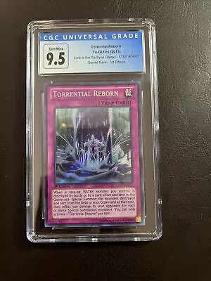 Yugioh Torrential Reborn LTGY-EN071 Secret Rare - 1st Edition - CGC 9.5 - Image 1 of 2