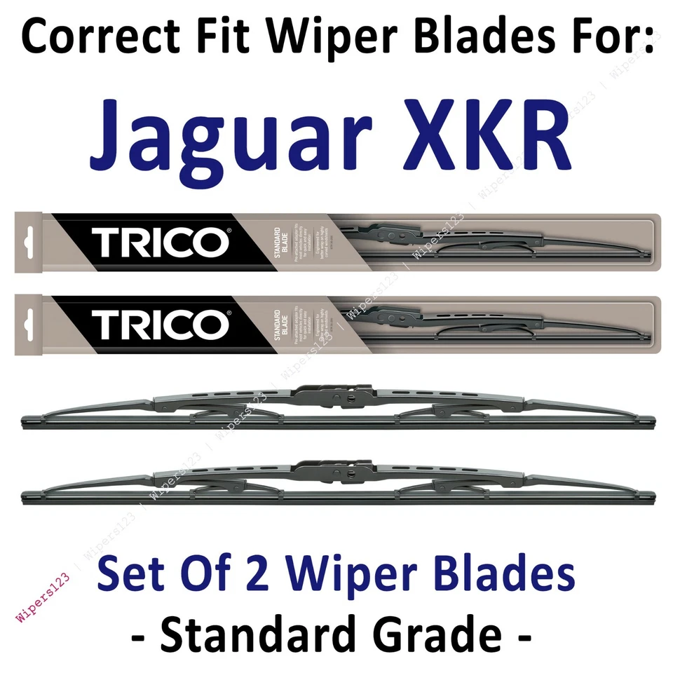 Paquete de 2 escobillas limpiaparabrisas estándar - aptas para Jaguar XKR XKR-S 2000-2006 - 30210x2 Foto 1 de 1