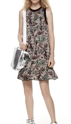 MISSONI maglia giungla tropicale abito corto elasticizzato animali maglia tag... - Immagine 1 di 4