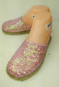 Nuove espadrillas Little Laundry TWYLA bambini ragazze 3M rosa paillettes tessuto 1493 - Foto 1 di 10